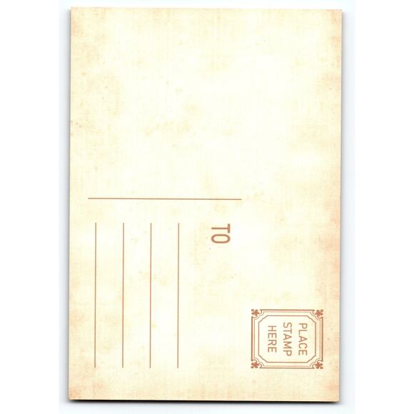 Vintage Halloween Haunted Mansion Gothic Gate Photochrome Postcard - Picture 2 of 2